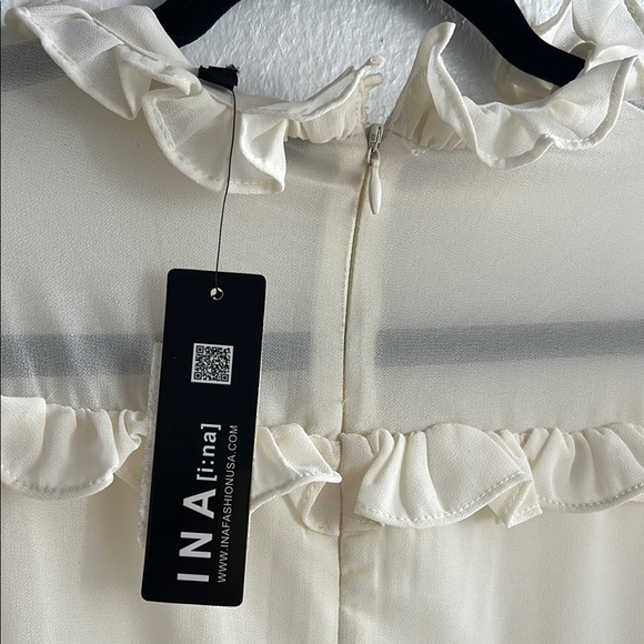 Ina Cream Ruffle Layered Blouse - Picture 5 of 5